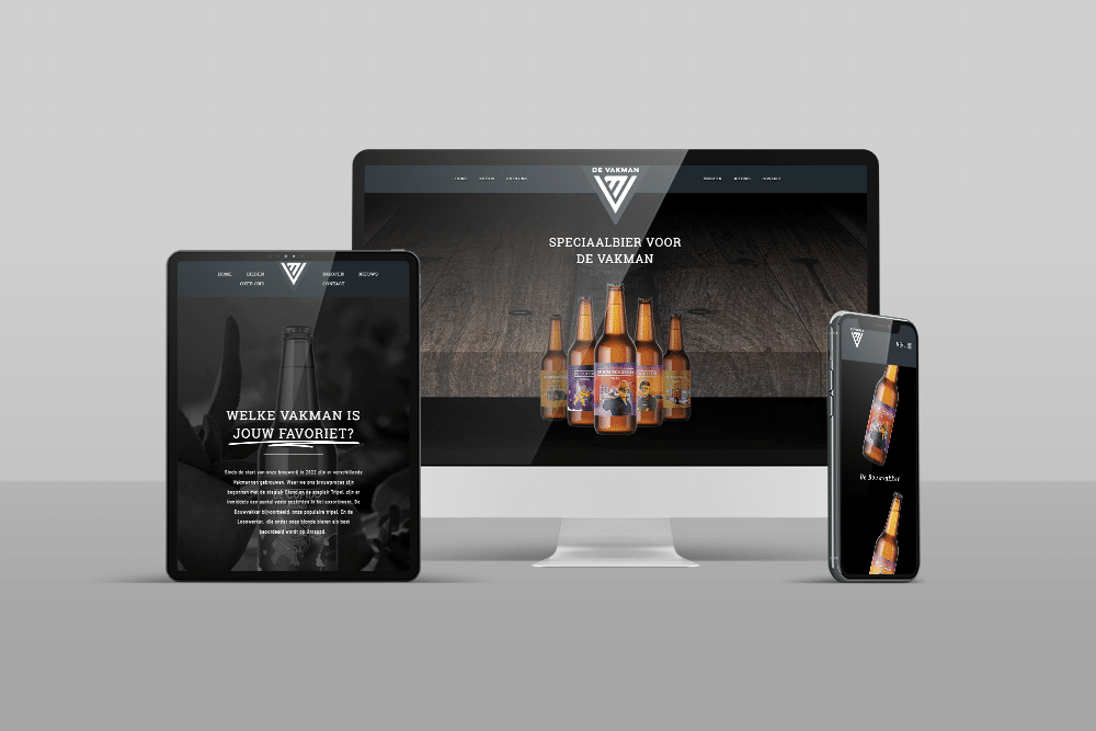 Nieuwe website van Brouwerij de Vakman